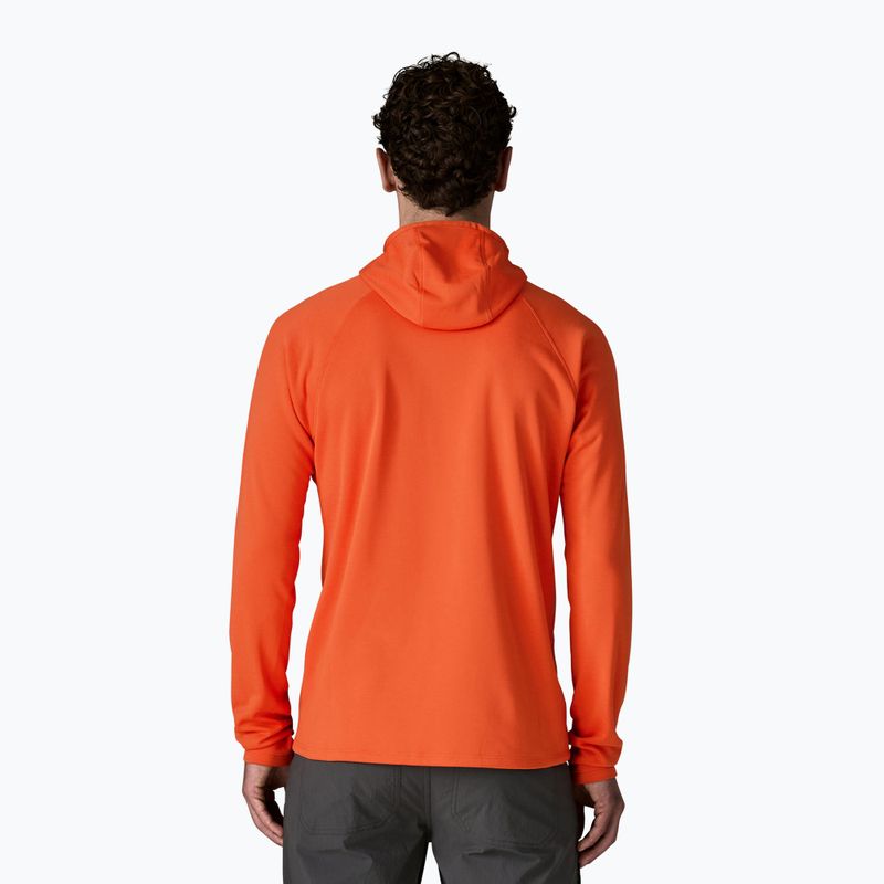 Herren Sweatshirt Patagonia R1 Ultralight Hoody coal orange 3
