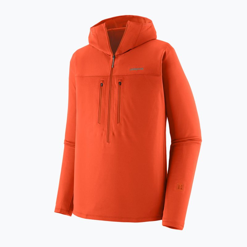 Herren Sweatshirt Patagonia R1 Ultralight Hoody coal orange 10