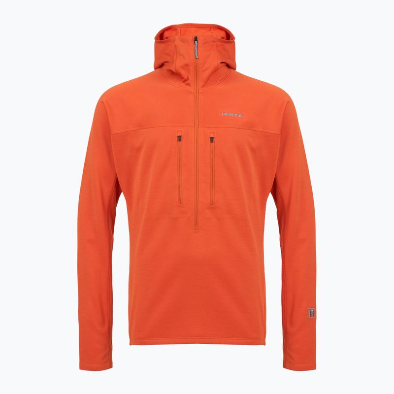 Herren Sweatshirt Patagonia R1 Ultralight Hoody coal orange 10