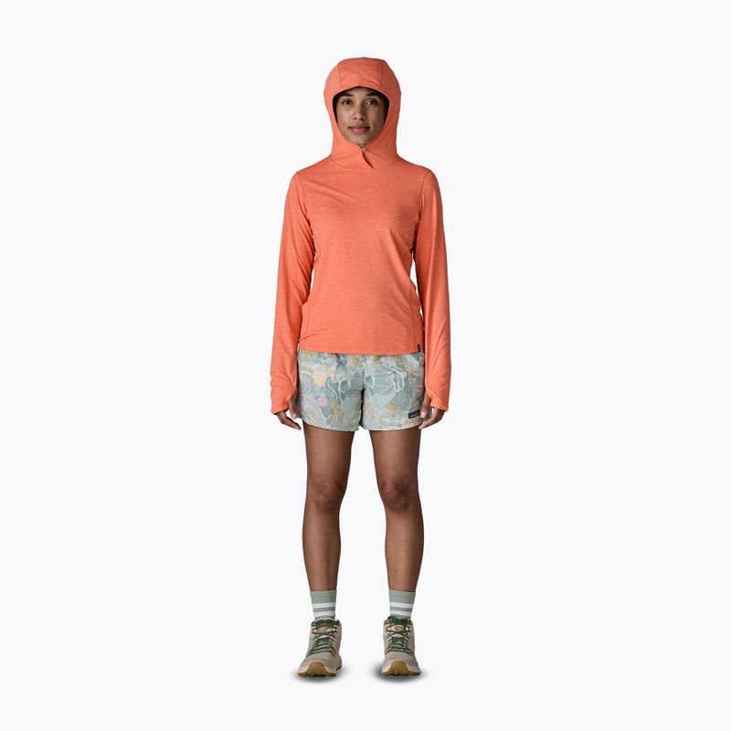 Damen Sweatshirt Patagonia Capilene Cool Sun Hoody mellow melon/peach sherbet x-dye 2