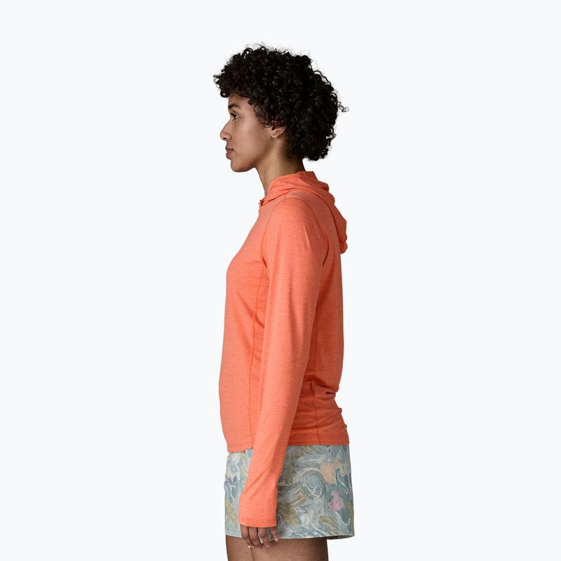 Damen Sweatshirt Patagonia Capilene Cool Sun Hoody mellow melon/peach sherbet x-dye 4