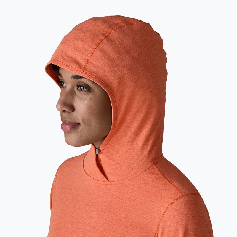 Damen Sweatshirt Patagonia Capilene Cool Sun Hoody mellow melon/peach sherbet x-dye 5