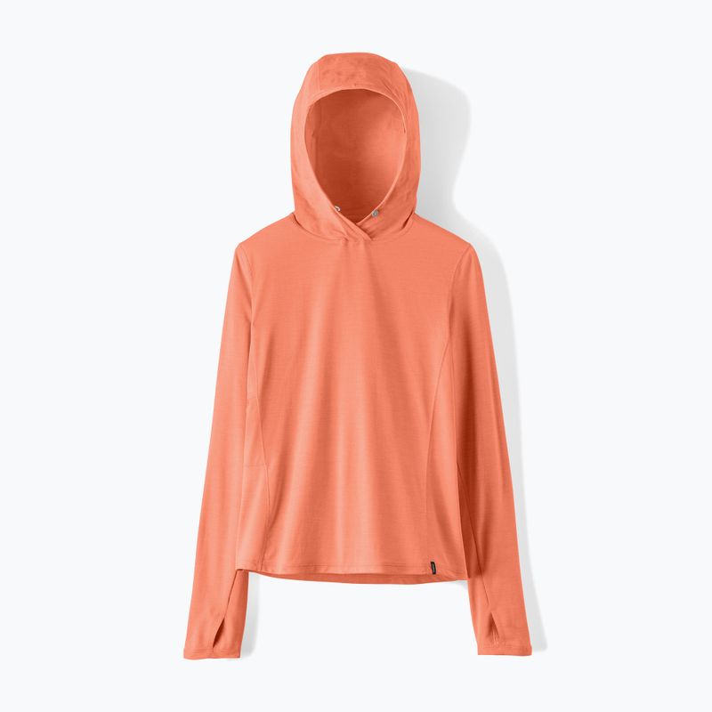 Damen Sweatshirt Patagonia Capilene Cool Sun Hoody mellow melon/peach sherbet x-dye 8