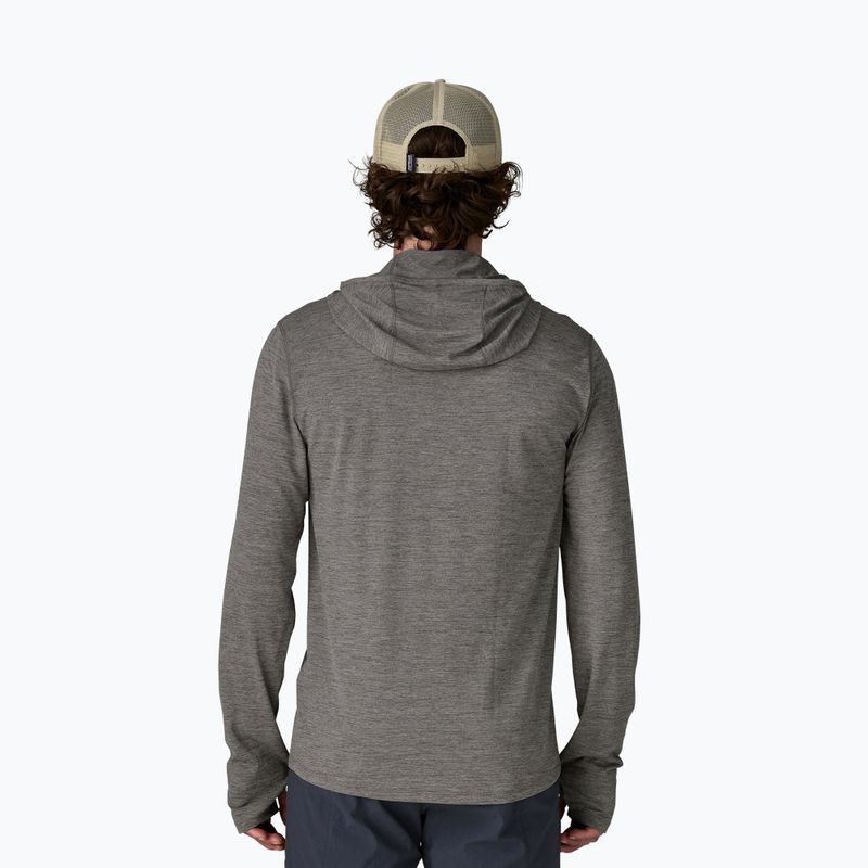 Herren Sweatshirt Patagonia Capilene Cool Sun Hoody forge grey/noble grey x-dye 3