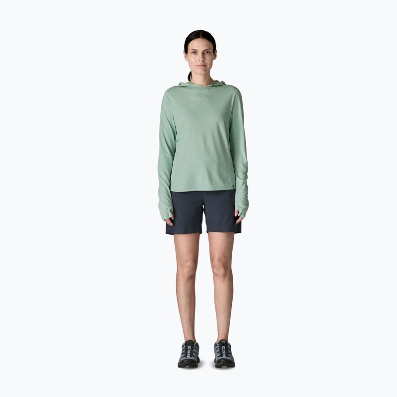 Damen Sweatshirt Patagonia Capilene Cool Sun Hoody thermal blue/thin ice x-dye 2