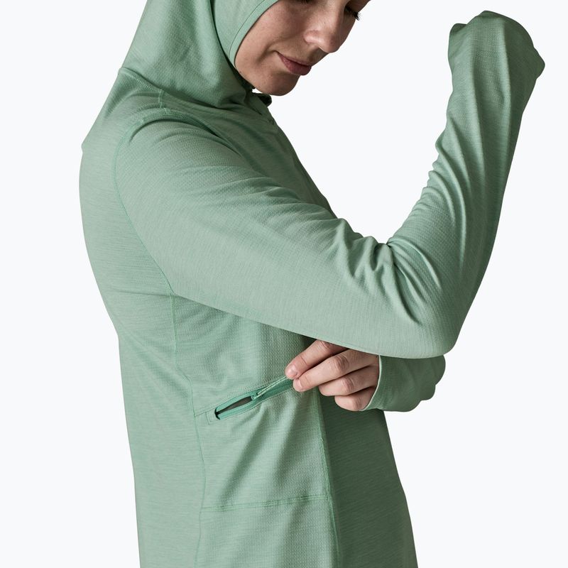 Damen Sweatshirt Patagonia Capilene Cool Sun Hoody thermal blue/thin ice x-dye 7