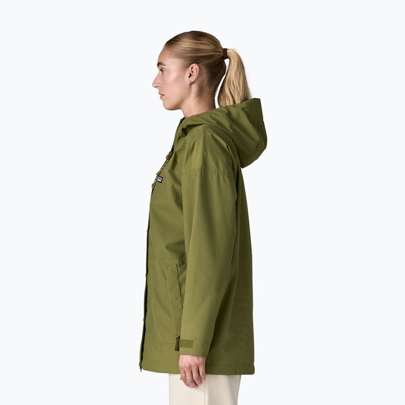 Damen-Regenjacke Patagonia Outdoor Everyday Rain caper green 2