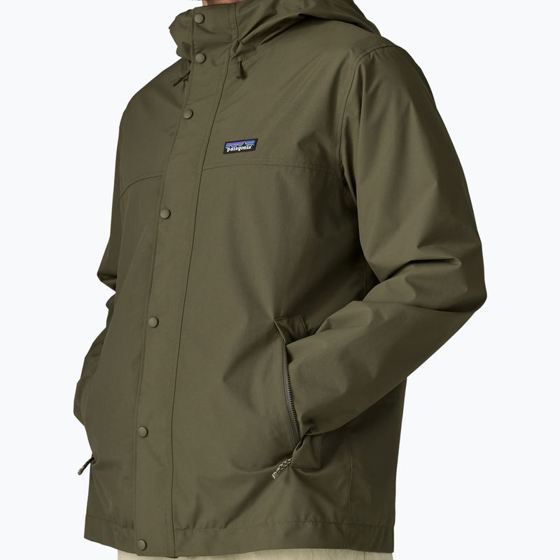 Herren-Regenjacke Patagonia Outdoor Everyday Rain basin green 6