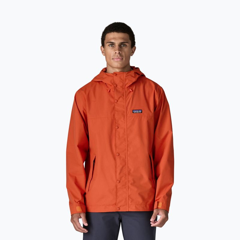 Herren-Regenjacke Patagonia Outdoor Everyday Rain coal orange