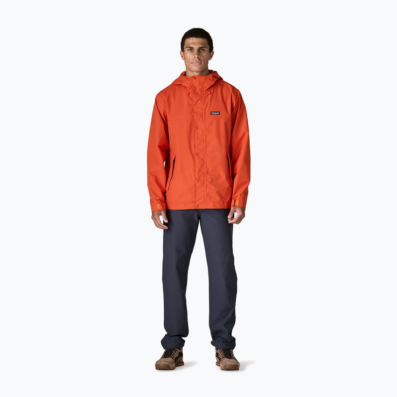 Herren-Regenjacke Patagonia Outdoor Everyday Rain coal orange 2