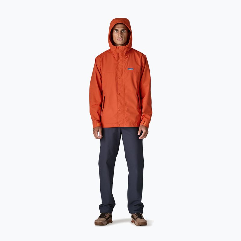 Herren-Regenjacke Patagonia Outdoor Everyday Rain coal orange 5