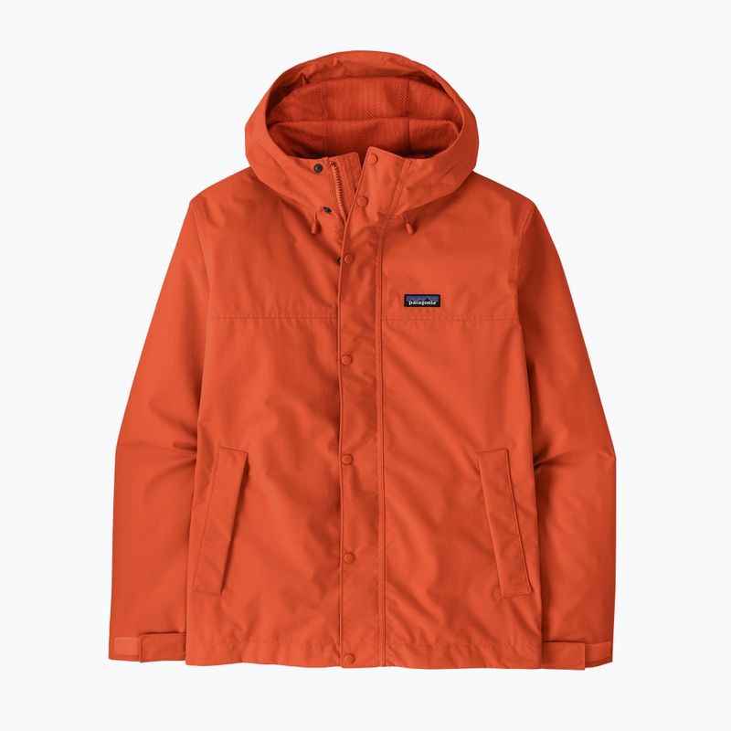 Herren-Regenjacke Patagonia Outdoor Everyday Rain coal orange 6