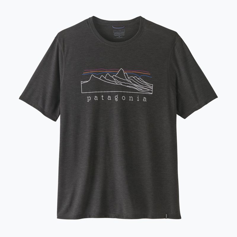 Herren-Shirt Patagonia Cap Cool Trail Stratapeaks ink black