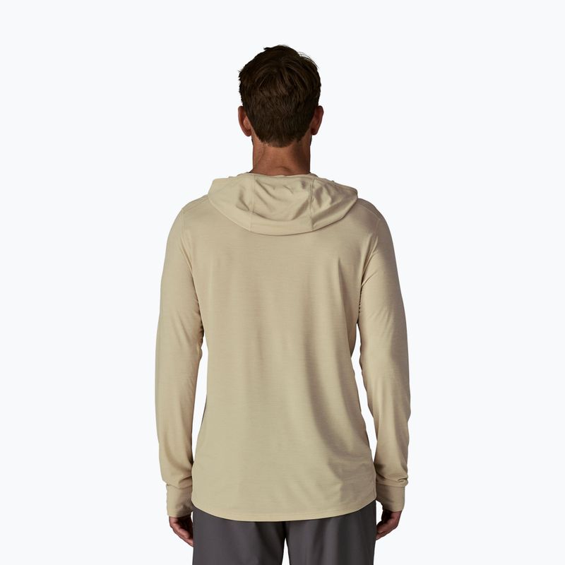 Herren Sweatshirt Patagonia Capilene Ultra Hoody pumice/dyno white x-dye 3