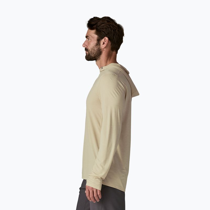 Herren Sweatshirt Patagonia Capilene Ultra Hoody pumice/dyno white x-dye 4