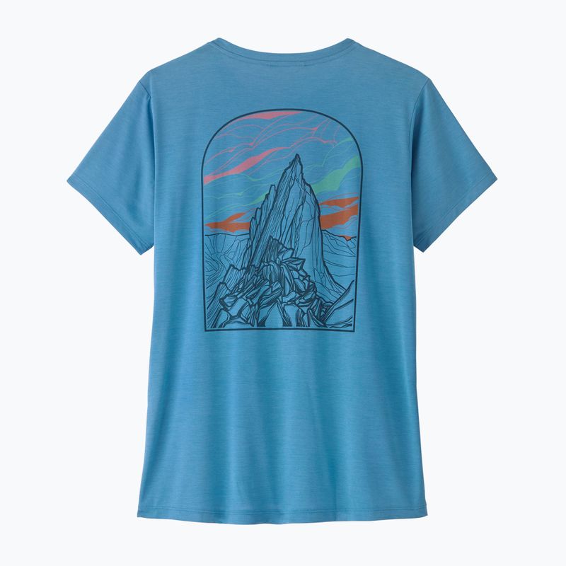Damen T-Shirt Patagonia Capilene Cool Daily - Cloud Crag shore blue/light shore blue x-dye