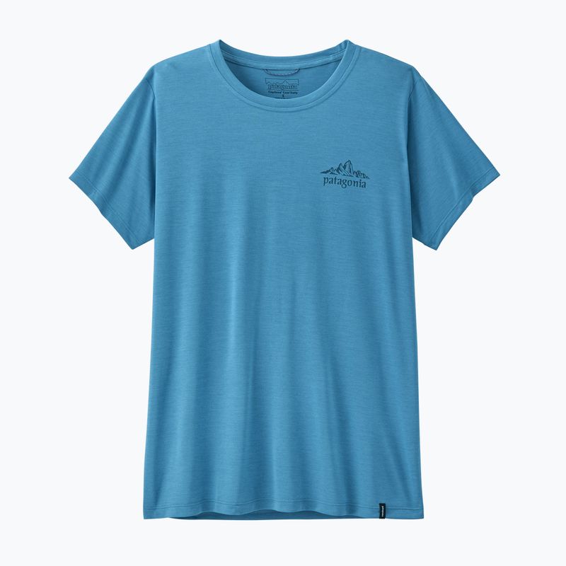 Shirt Damen Patagonia Capilene Cool Daily - Cloud Crag shore blue/light shore blue x-dye