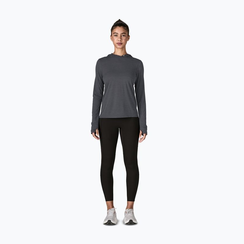 Damen Sweatshirt Patagonia Capilene Cool Ultra Hoody smolder blue/light smolder blue x-dye 2