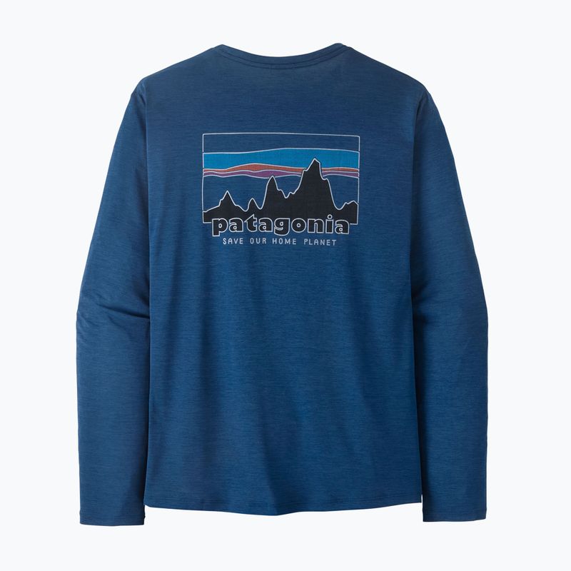 Longsleeve Herren Patagonia Capilene Cool Daily - '73 Skyline clement blue/light clement blue x-dye 6