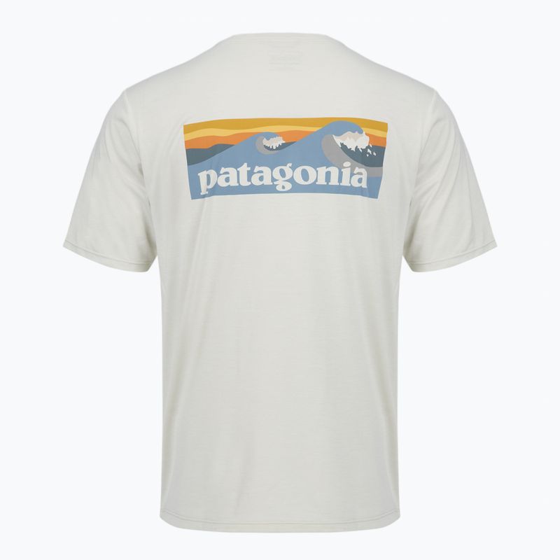 Herren T-Shirt Patagonia Capilene Cool Daily - Boardshort Logo dyno white 2