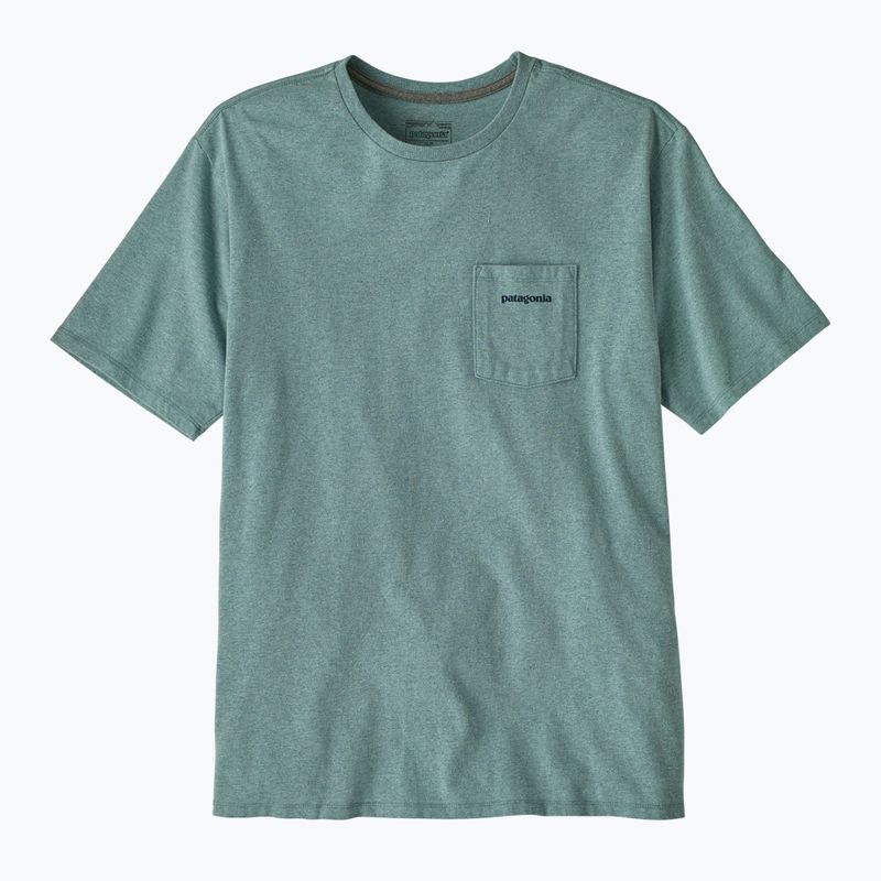 Herren T-Shirt Patagonia Boardshort Logo Pocket Responsibili blue sage 2