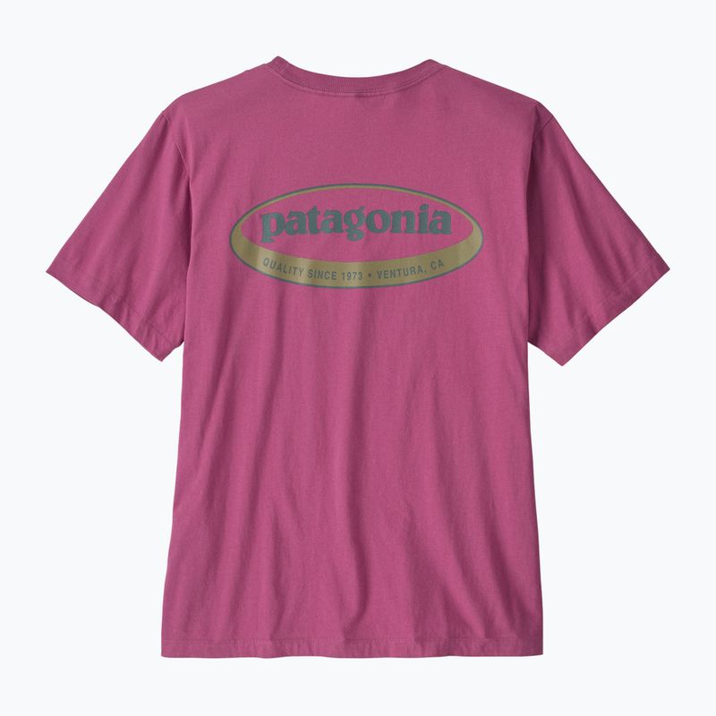 Shirt Herren Patagonia '95 Oval Logo faded magenta 2