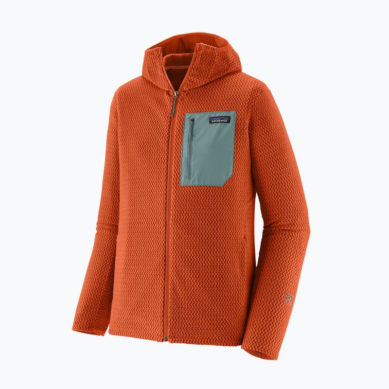 Herren-Trekkingpullover Patagonia R1 Air Full Zip Hoody coal orange 5