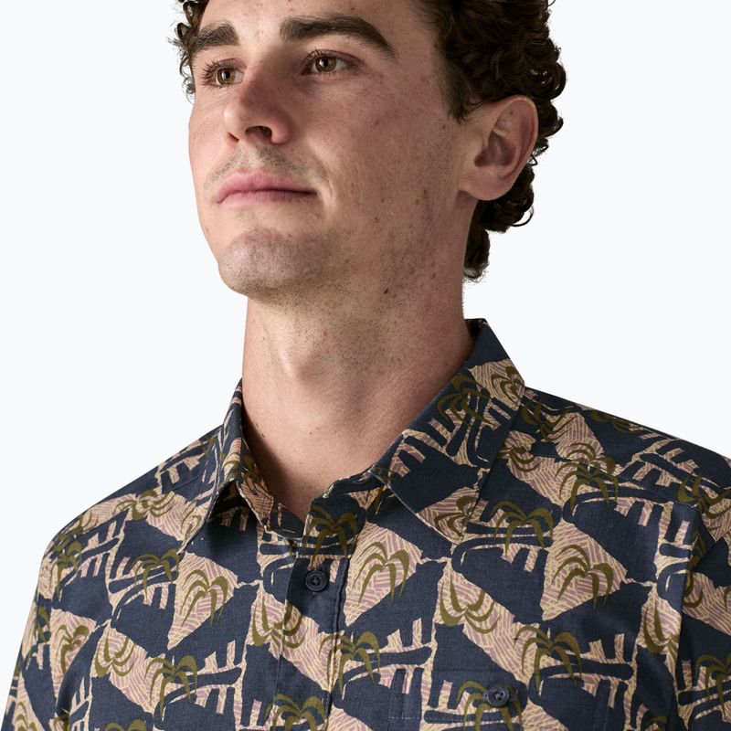 Herrenhemd Patagonia Go To jaguar geo/dolomite blue 5