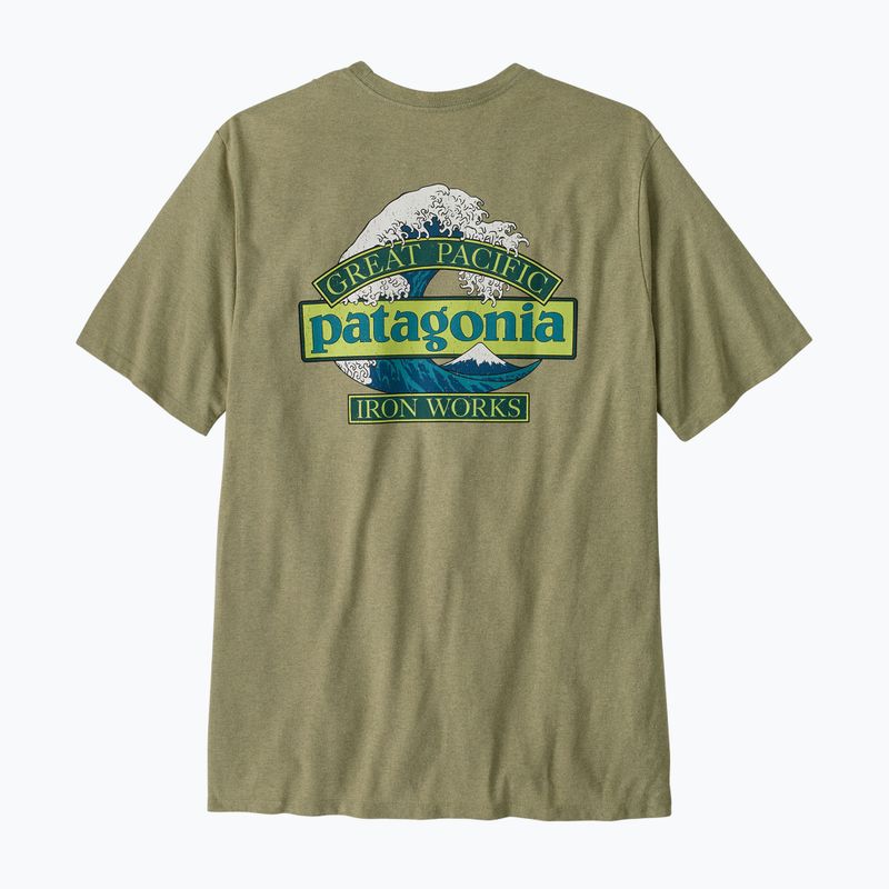 Trekkingshirt Herren Patagonia Great Waves Responsibili Tee gumtree green 2