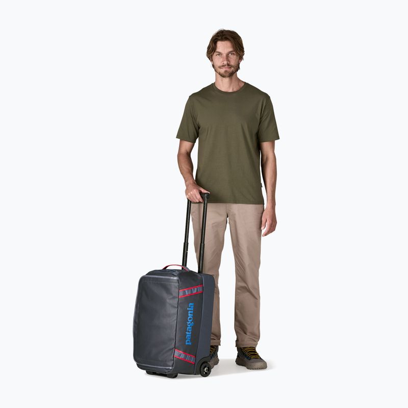 Reisetasche Patagonia Black Hole Wheeled Duffel 40 l smolder blue/amanita red 4