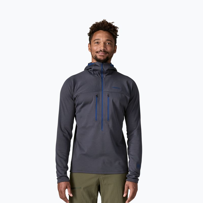 Herren Sweatshirt Patagonia R1 Ultralight Hoody smolder blue