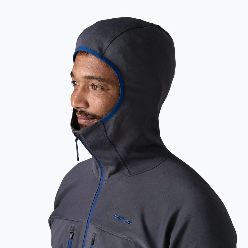 Herren Sweatshirt Patagonia R1 Ultralight Hoody smolder blue 5