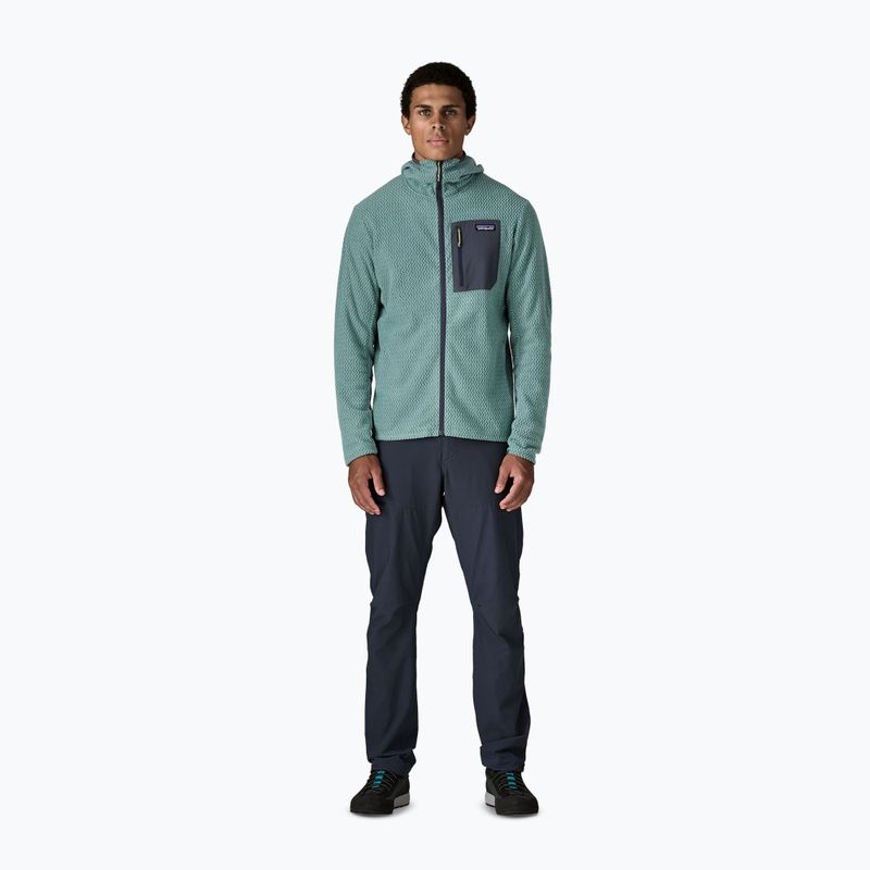 Herren-Trekkingpullover Patagonia R1 Air Full Zip Hoody blue sage 2