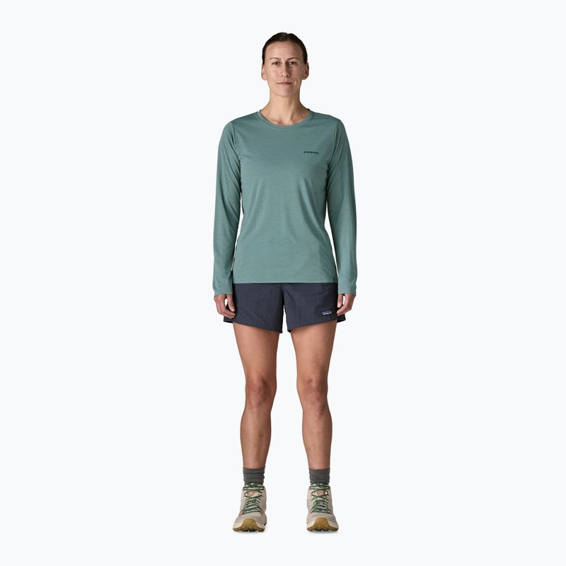Damen-Langarmshirt Patagonia Capilene Cool Daily Shirt - Boardshort Logo blue sage/light blue sage x-dye 2
