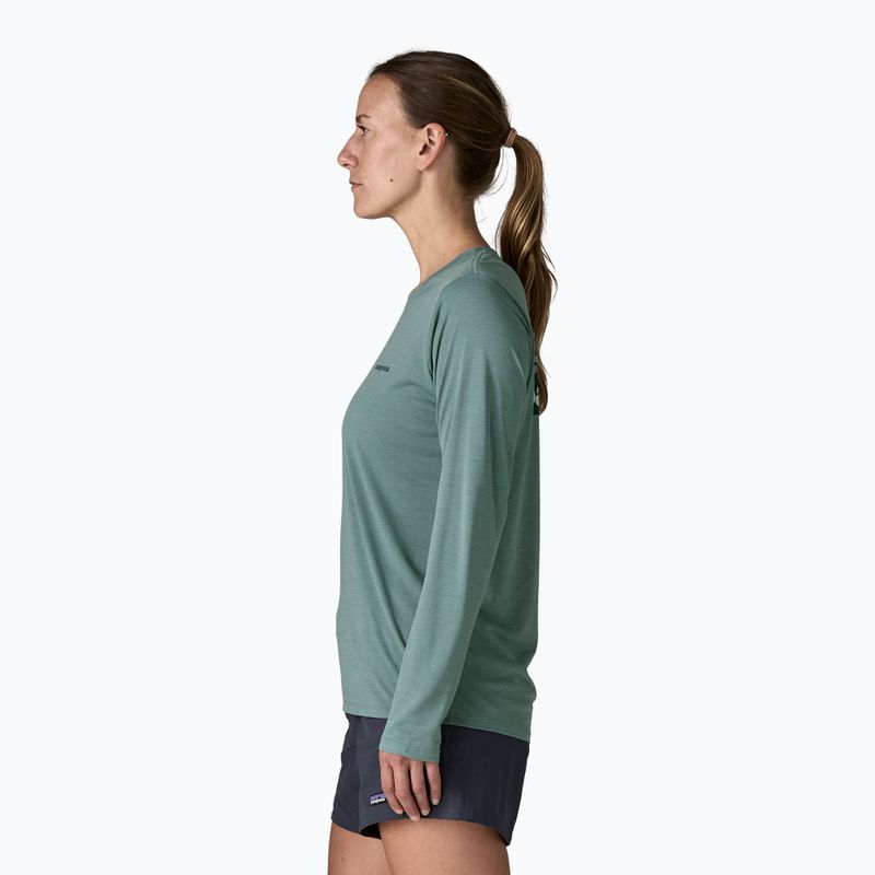 Damen-Langarmshirt Patagonia Capilene Cool Daily Shirt - Boardshort Logo blue sage/light blue sage x-dye 4
