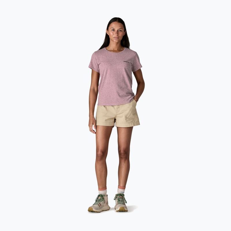 Shirt Damen Patagonia P-6 Logo Responsibili-Tee qulet violet 2