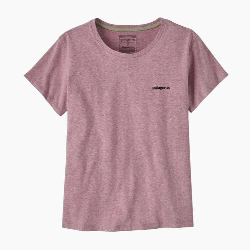 Shirt Damen Patagonia P-6 Logo Responsibili-Tee qulet violet 4