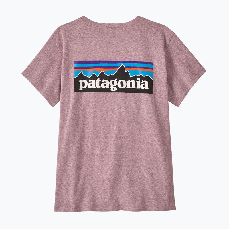 Shirt Damen Patagonia P-6 Logo Responsibili-Tee qulet violet 5