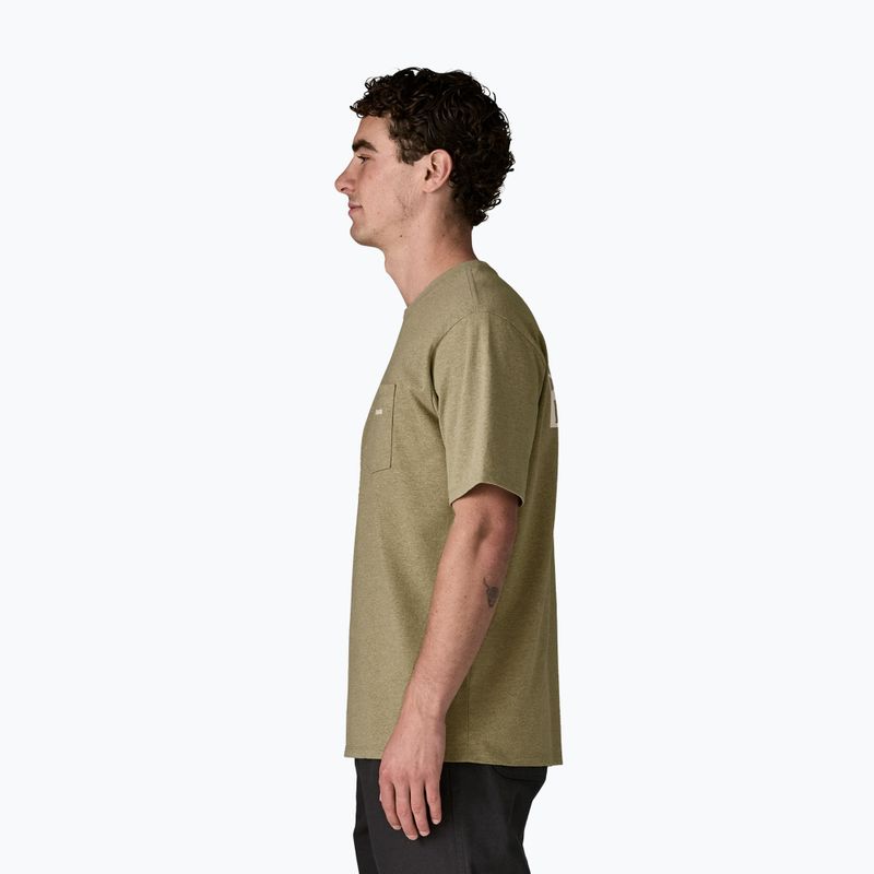 Herren T-Shirt Patagonia Boardshort Logo Pocket Responsibili gumtree green 4