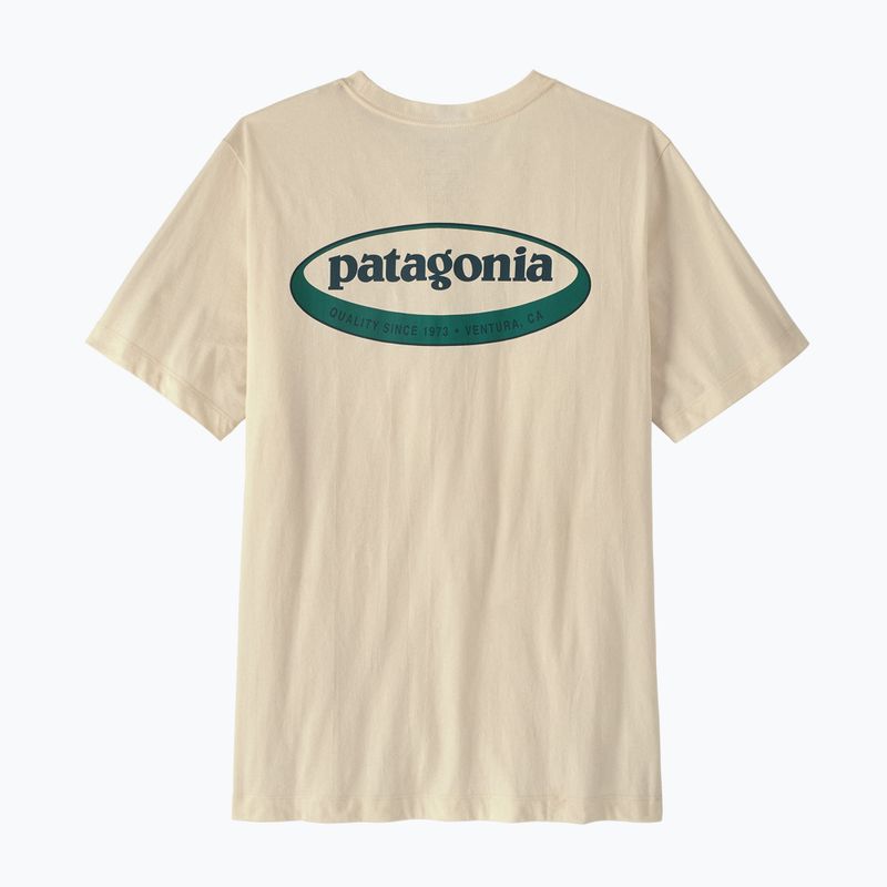 Herren T-Shirt Patagonia '95 Oval Logo undyed natural 2