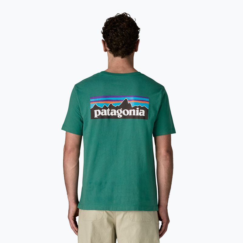 Herren T-Shirt Patagonia P-6 Logo gem green 3