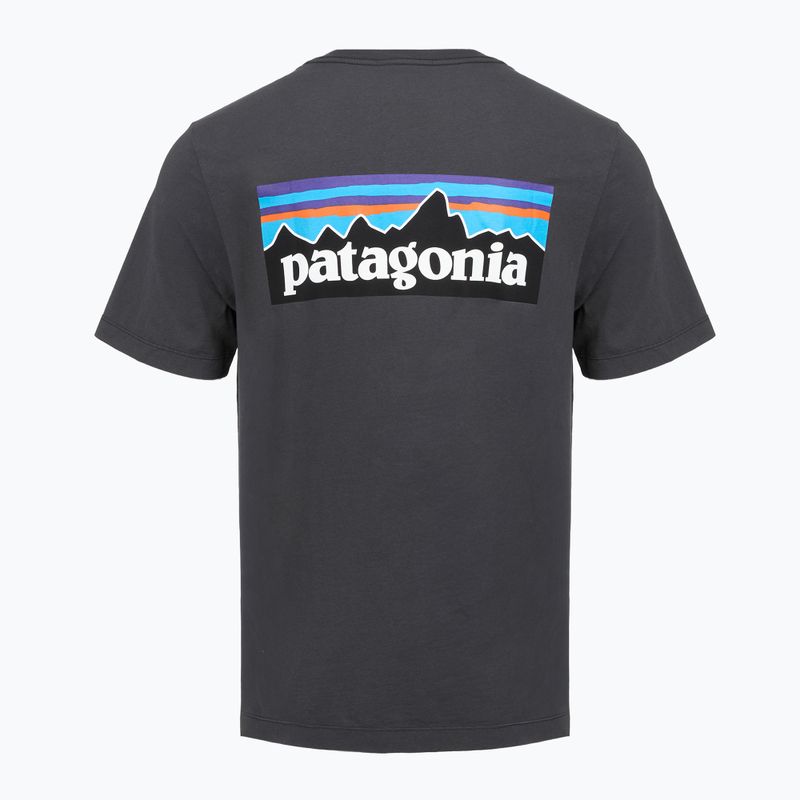 Herren T-Shirt Patagonia P-6 Logo ink black 2