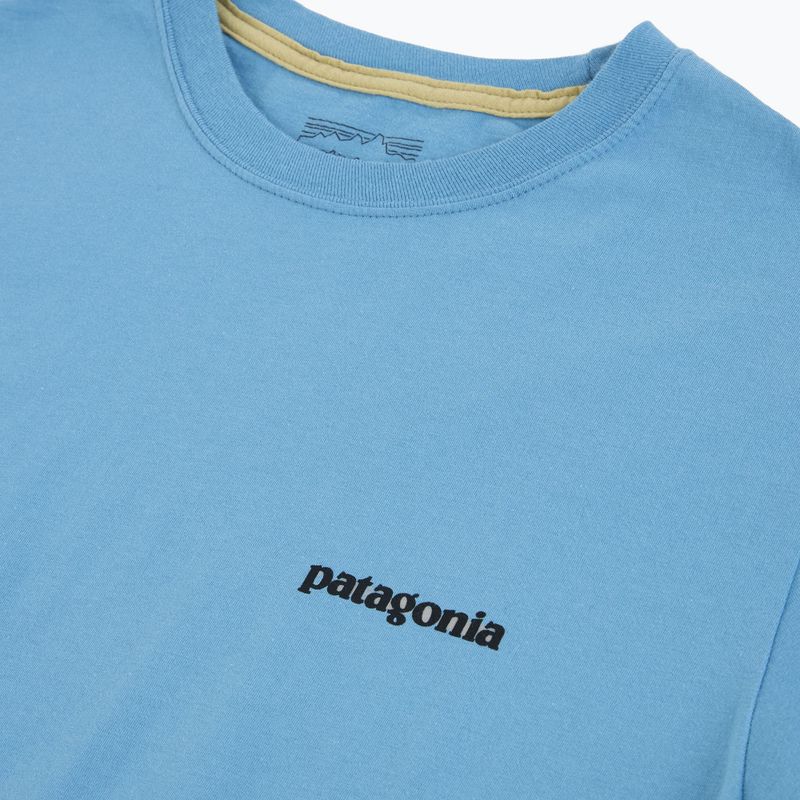 Herren T-Shirt Patagonia P-6 Shore blue logo 3