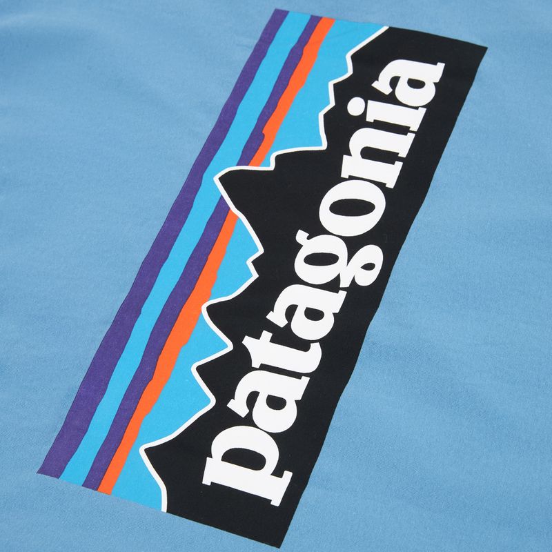 Herren T-Shirt Patagonia P-6 Shore blue logo 4