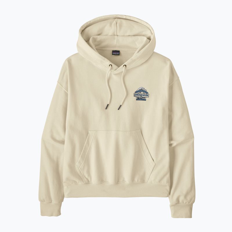 Herrenpullover Patagonia Great Waves Daily Hoody wool white