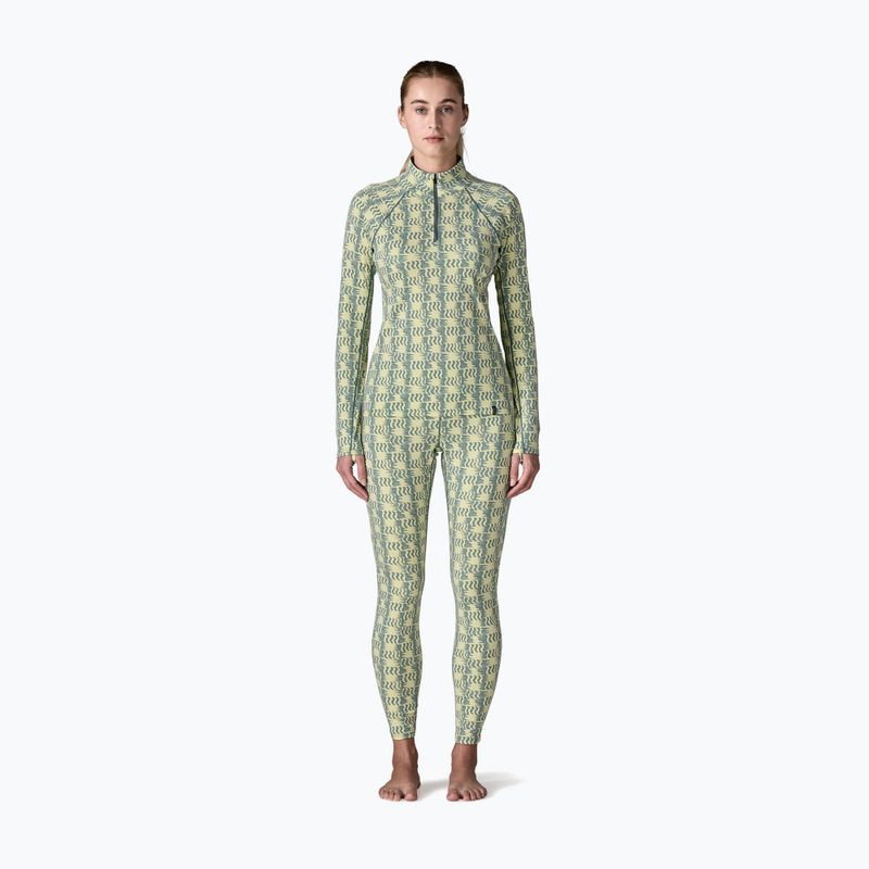 Damen Thermohose Patagonia Capilene Midweight sun quilt: blue sage 2
