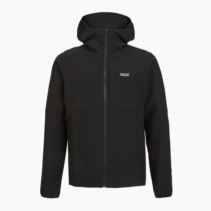 Softshell Jacke Herren Patagonia R1 TechFace Hoody black 2