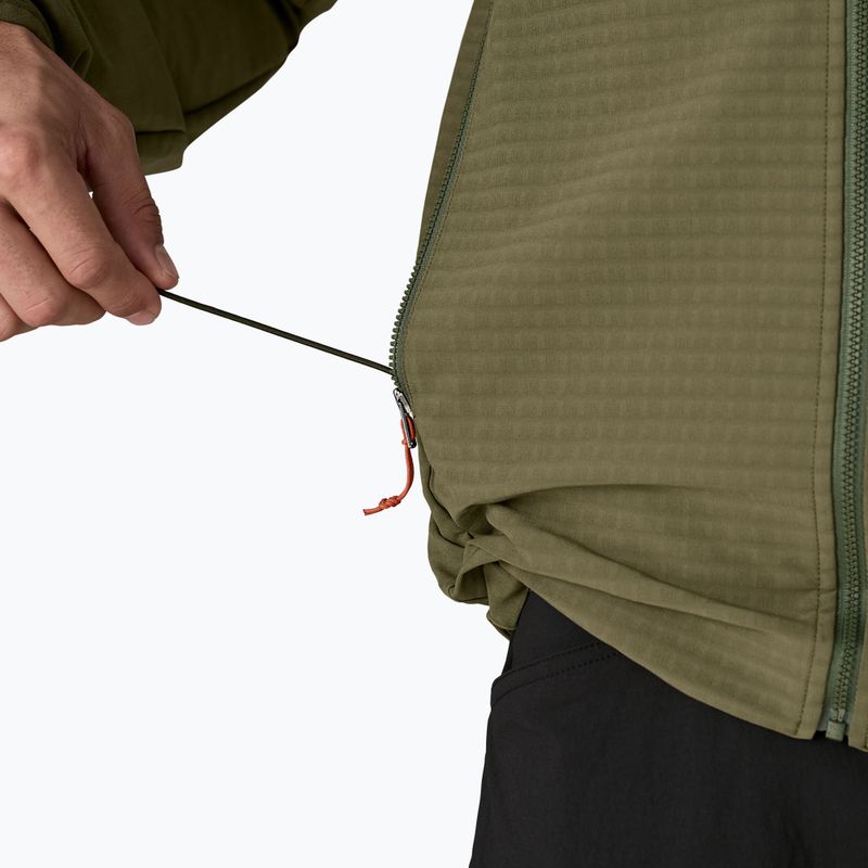 Softshell Jacke Herren Patagonia R1 TechFace Hoody basin green 10