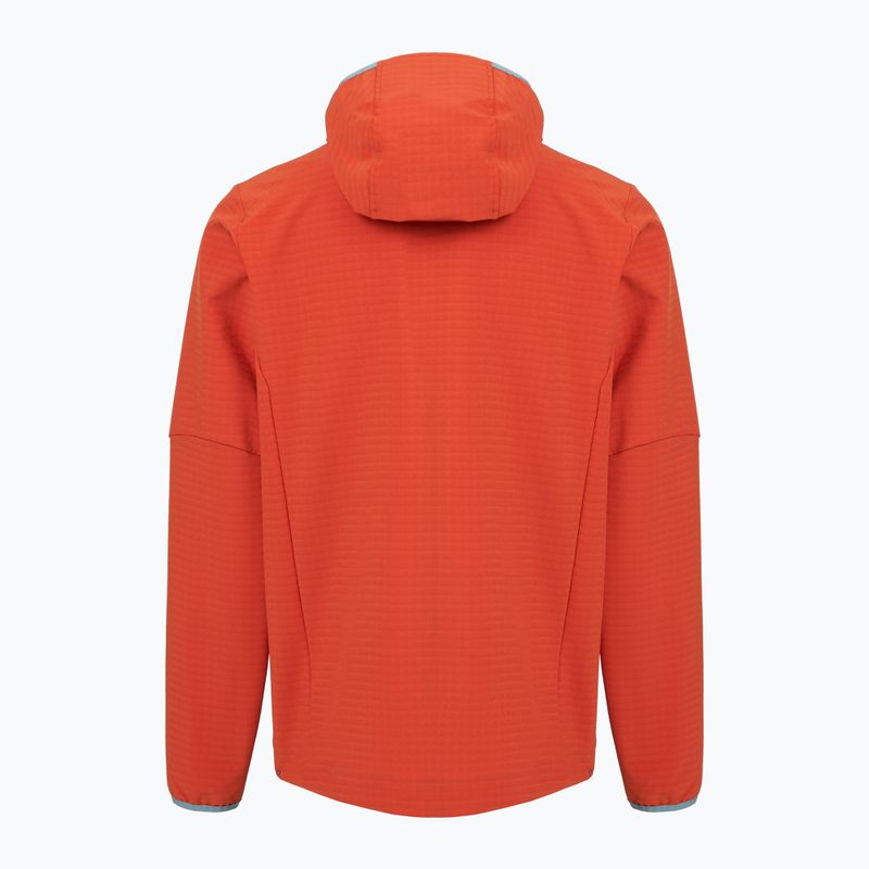 Softshell Jacke Herren Patagonia R1 TechFace Hoody hot ember 2