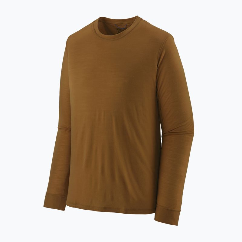 Herren-Trekkingshirt mit langen Ärmeln Patagonia Cap Cool Merino Blend LS wolf brown